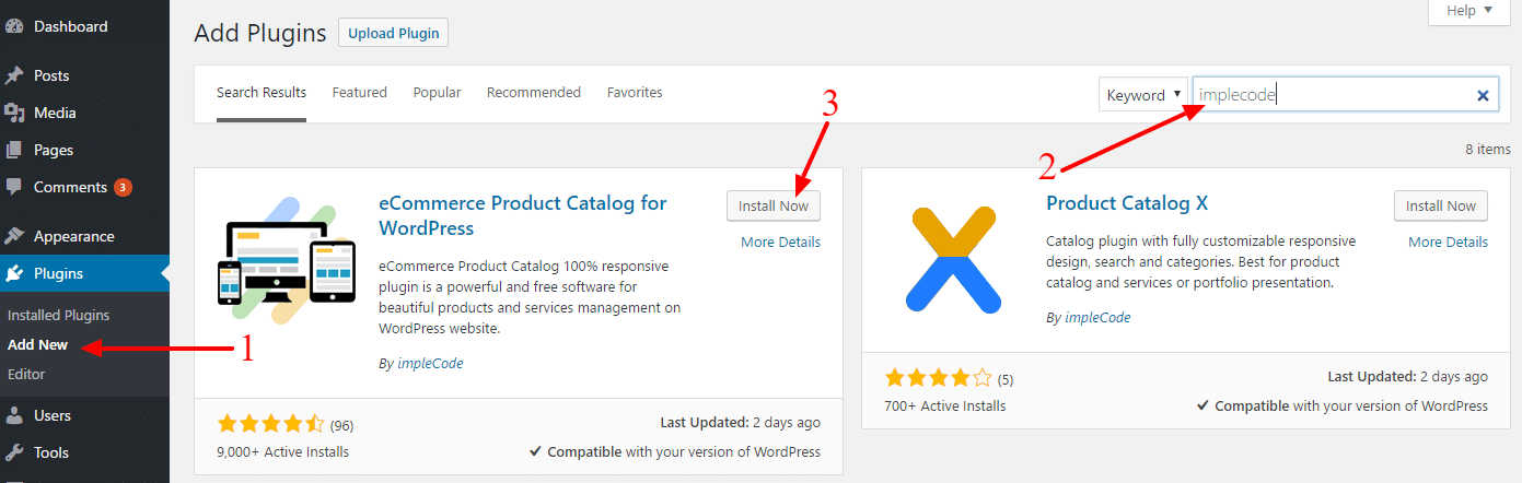 eCommerce Product Catalog Installation