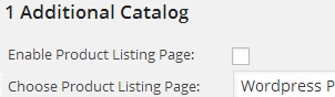 Separate Catalog Settings