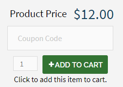 Coupon Field Product Page