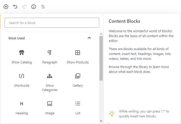 All Product Catalog Blocks • impleCode