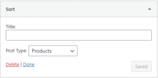 Post type sorting widget • Custom Product Order • impleCode
