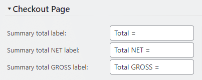 Quote Cart payment total labels customization